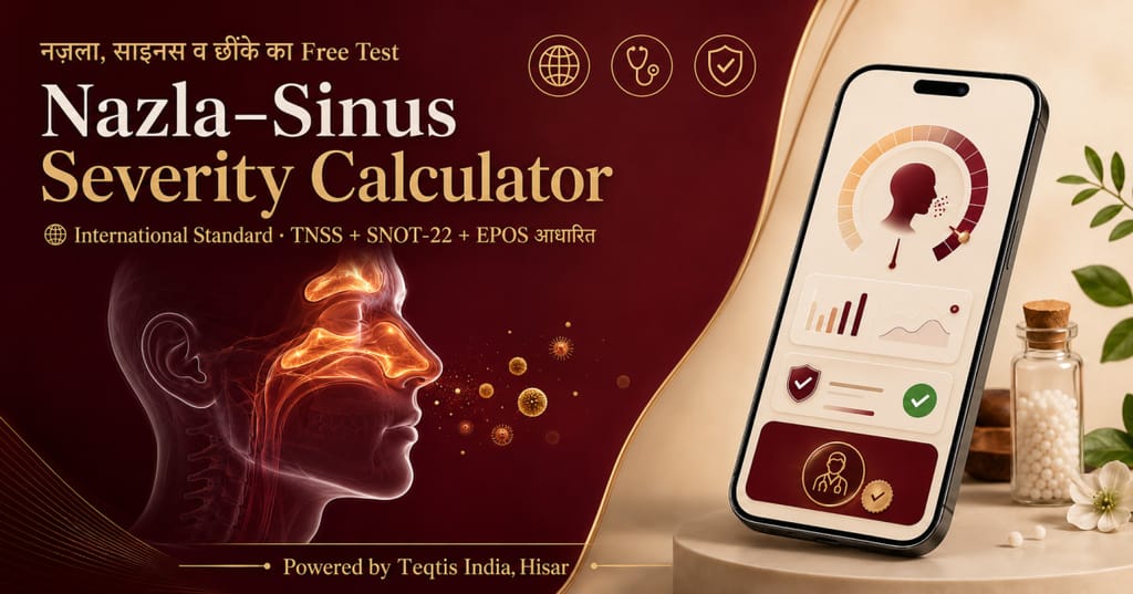 नज़ला, साइनस व छींके का Free Test